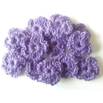 Häkelblümchen Blume Häkelapplikation Aufnäher Häkelblumen gehäkelte Blumen