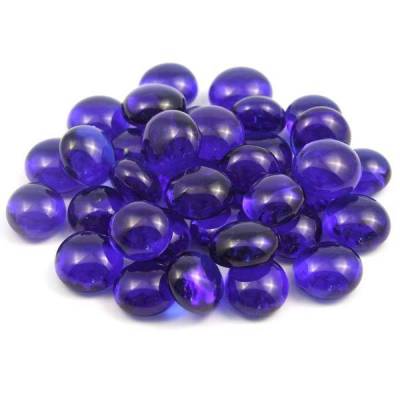 Glasnugget 15-20 mm Blau