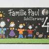 Klingelschild Schiefer Türklingel Türschild mit integriertem Klingeltaster Familienportrait Bild 2