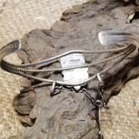 Armband, Sklavenarmband,  Zuni-Bär, Arizona, 925 Sterling, UNIKAT (SKL1) Bild 4