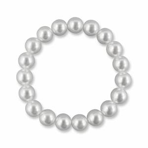 Perlenarmband, Hochzeit Armband, Stretcharmband Perlen, Gummizug, Brautschmuck elegant, Perlenschmuck, Braut Accessoire Bild 1