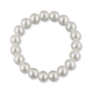 Perlenarmband, Hochzeit Armband, Stretcharmband Perlen, Gummizug, Brautschmuck elegant, Perlenschmuck, Braut Accessoire Bild 2
