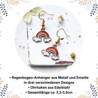 Regenbogen • Ohrhänger | Ohrschmuck | Farbwahl | Geschenke für Frauen | Freundin | Schwester | Mädchen Bild 3