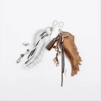 Schlüsselanhänger "Engelsflügel" in Silber oder Bronze Taschenbaumler, Handtaschenschmuck Bild 8