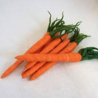 Kugelschreiber Karotte aus Filz, Geschenkidee für Vegetarier besonderes Schreibgerät. Stift zum Schreiben. Möhre gefilzt Bild 3