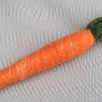 Kugelschreiber Karotte aus Filz, Geschenkidee für Vegetarier besonderes Schreibgerät. Stift zum Schreiben. Möhre gefilzt Bild 4
