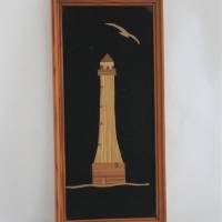 Strohbild Leuchtturm Mid Century Ostalgie Bild 1