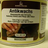 500 ml  Antikwachs - Bienenwachs mit Carnauba - Farbton Mahagoni Bild 1