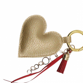 Schlüssel-Anhänger "goldenes Herz" * Taschen-Anhänger * Mitbringsel * Muttertag * Geschenkidee * Taschenbaumler
