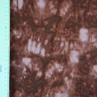 Fleece dunkelbraun meliert Batikoptik  tie die 100 cm x 150 cm Bild 3
