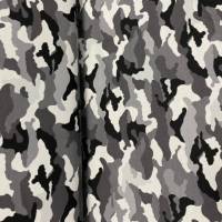 Baumwolljersey Camouflage grau Bild 1