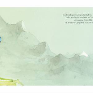 Kinderbuch, "Toddy der Radonör", ein Bilderbuch mit wunderschönen Illustrationen über eine Fahrrad-Reise Bild 2