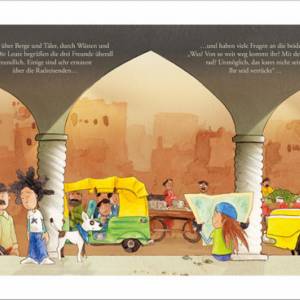 Kinderbuch, "Toddy der Radonör", ein Bilderbuch mit wunderschönen Illustrationen über eine Fahrrad-Reise Bild 5