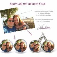 Ohrstecker / Ohrhänger mit eigenem Foto - erstelle dein persönliches Schmuckstück Bild 1