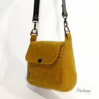 Handtasche „Alexia" aus Oilskin, curry Bild 2