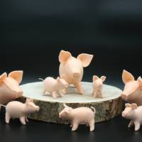 Schweinchen - Jahreszeitentisch - Tiere - Deko Bild 1