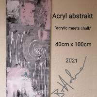 Acryl abstrakt Gemälde 40x100cm Bild 10