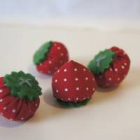 Stoff Erdbeeren - Kaufladen, Kinderküche Bild 8