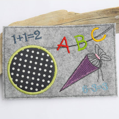 Stickdatei MugRug Schulanfang 13x18cm und 13x20cm