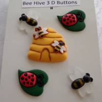 Buttonlovers Knöpfe        Insekten  (1 Pck.)    Bee Hive Bild 1