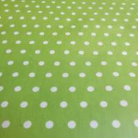 Laminierte Baumwolle Wachstuch Punkte Dots hellgrün( 1m/12,-€) Bild 1