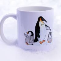 niedliche Frühstückstasse mit Pinguinen, Kindertasse Bild 4