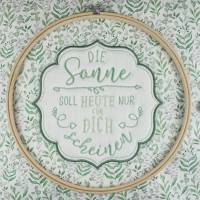 Stickdatei Set Die Sonne soll heute nur für Dich scheinen mit Applikation Bild 1