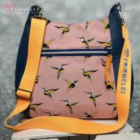 Handtasche Hobobag in fröhlichem Vogel-Look (Schnitt "Haya" von Unikati) Bild 1