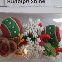 Buttons Galore Knöpfe    Weihnachten     (1 Pck.)    Rudolph Shines Bild 1