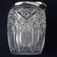 Eiskübel Vintage Bleikristall mit Metallmontur und Greifer Bild 9