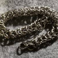 Chainmaille Edelstahl Armband aus einzelnen Ringen Bild 3