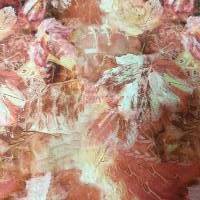 Baumwolljersey Digital Verwaschene Ahornblätter rostbraun Bild 1