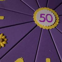 A1 Geldgeschenk, Geschenk zum 50. Geburtstag, Geldgeschenkverpackung,  Geschenkschachtel zum Geburtstag,Geburtstagskind Bild 3