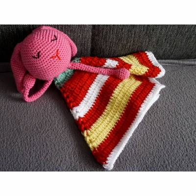 Häkelanleitung für das Hasen Schnuffeltuch