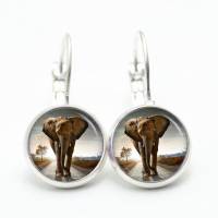 Ohrstecker Ohrhänger Clipse Elefant Lieblingstier - verschiedene Größen - Edelstahl - Geschenkidee Just Trisha Bild 4