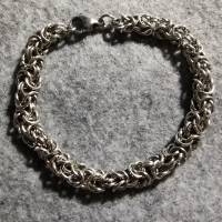 Chainmaille Edelstahl Armband aus einzelnen Ringen Bild 1