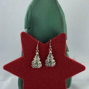 kleine geschmückte Weihnachtsbäumchen als Ohrring * Tannenbaum * Weihnachtsohrringe * Ohrringe * Weihnachtsbaumohrringe Bild 1