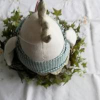 Warum nicht mal ein Ei zu Ostern?  Dickes Stoffei für Ihre Osterdeoration Bild 4