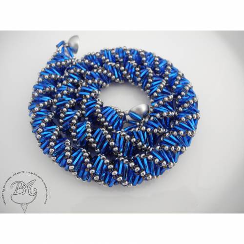 Collier Blau Indigo auffallend schön