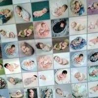Jersey mit schlafenden Babys von Stenzo, 0,50 x 1,60m Bild 1