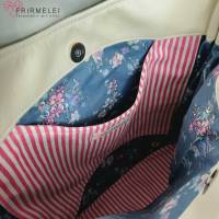 Handtasche im pink-weißen Streifendesign (Schnitt "Tinkerbag" von Unikati) Bild 4