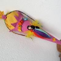 Schultüte gefilzt Filzschultüte mit Regenbogen Elfe Bild 5
