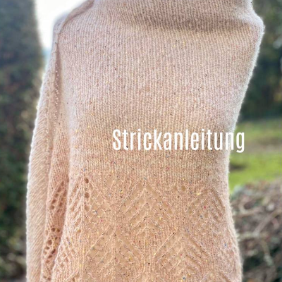 Strickanleitung Lizas Tuch Schneerose