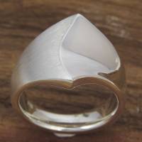 Breiter Ring aus Silber 925/-, Wind Bild 2