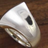 Breiter Ring aus Silber 925/-, Wind Bild 5