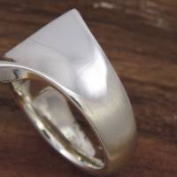 Breiter Ring aus Silber 925/-, Wind Bild 8