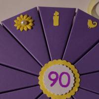A1 Geldgeschenk, Geschenk zum 90. Geburtstag, Geldgeschenkverpackung,  Geschenkschachtel zum Geburtstag,Geburtstagskind Bild 3