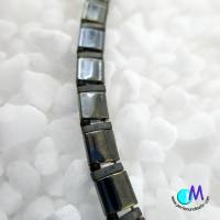 Wechsel-schmuck Magnet Glas-Perlen Collier dunkelgrau-glanz Statement-Kette  ART 4478 Bild 3