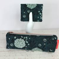 Set Mäppchen und minimalist Wallet mini Gartenglück blau Bild 4