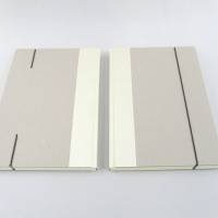 Skizzenbuch, metallic perle, Büttenpapier, 24,5 x 17 cm, Notizbuch, handgefertigt Bild 5